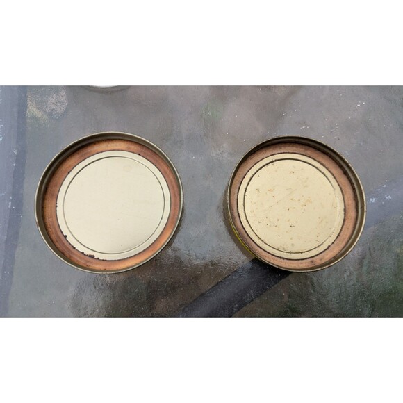 VTG Peter Pan Glass Peanut Butter Jars 80s Matching Creamy Crunchy Retro Yellow - Picture 4 of 10